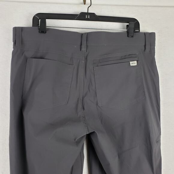 Orvis 36x32 Water Repellant Golf Trouser Pants Charcoal Gray Comfort Stretch - Picture 9 of 13